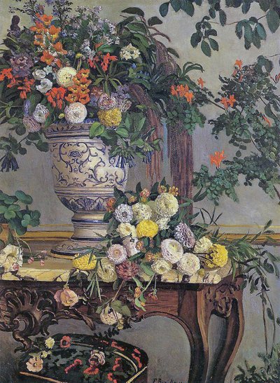 Flowers by Jean Frederic Bazille